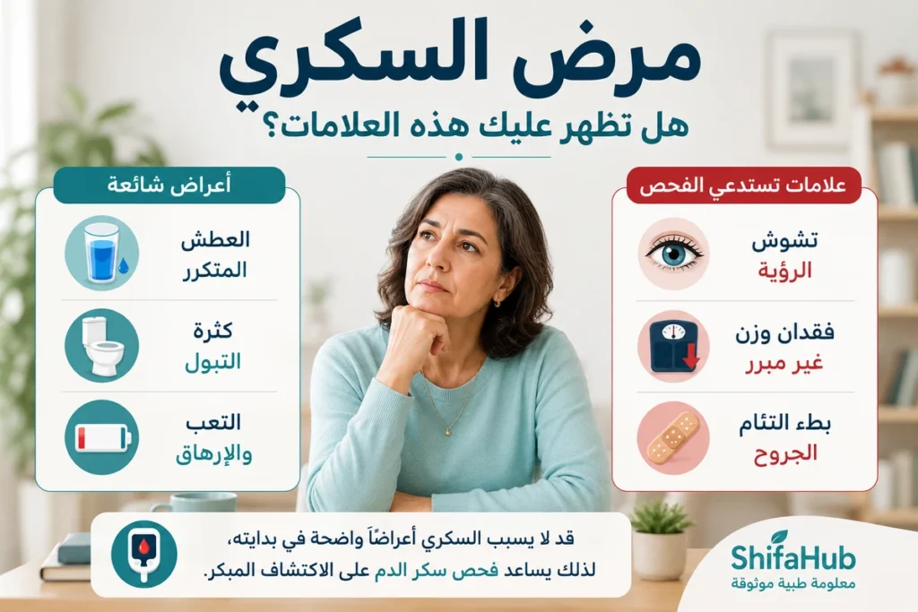 أعراض مرض السكري