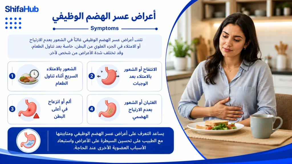 أعراض عسر الهضم الوظيفي