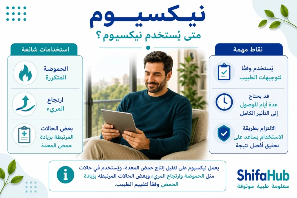 إستخدامات نيكسيوم