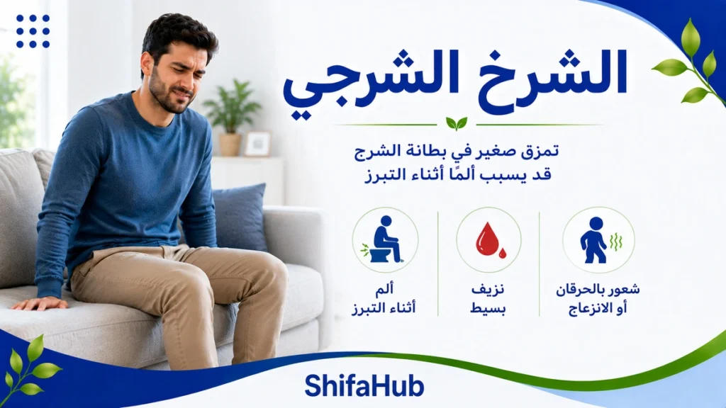الشرخ الشرجي: تمزق صغير في بطانة الشرج يسبب ألمًا شديدًا ونزيفًا أثناء التبرز