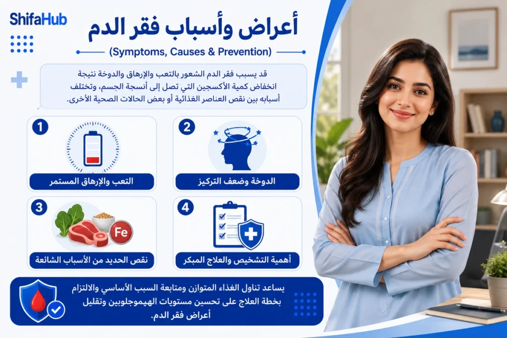 أعراض وأسباب فقر الدم