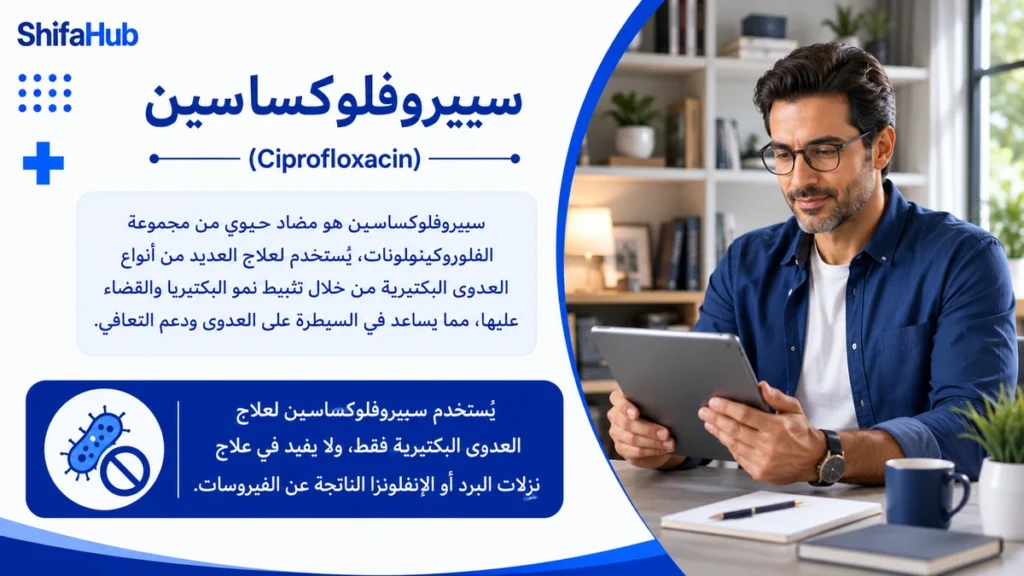 سيبروفلوكساسين لعلاج التهابات المسالك البولية