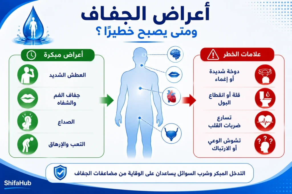 أعراض الجفاف ومتى يصبح خطيراً؟