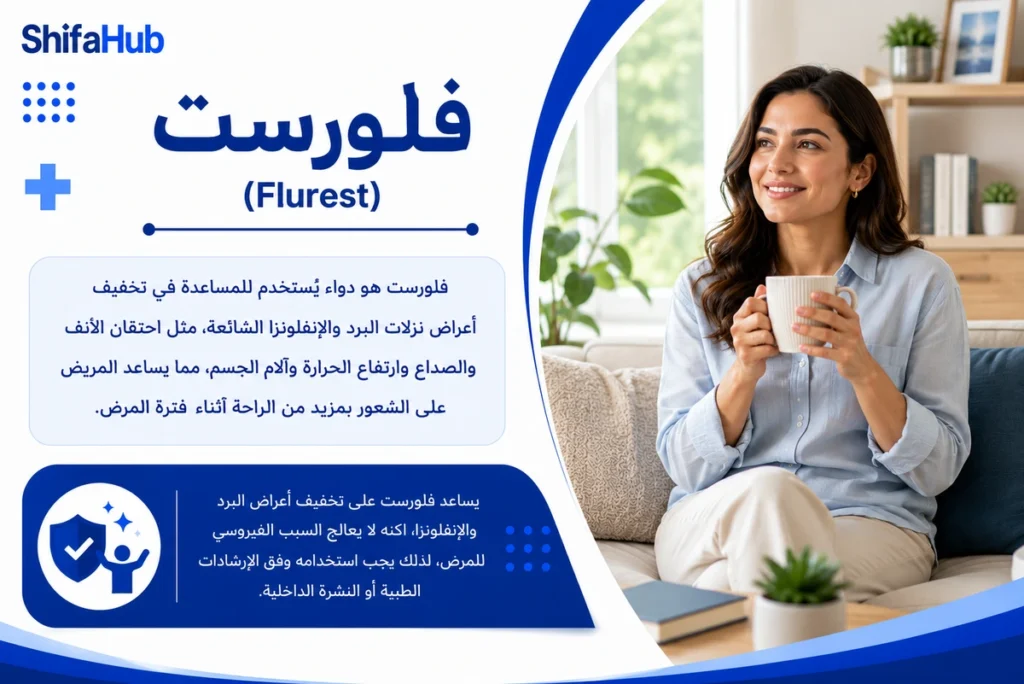 دواء فلورست لتخفيف أعراض نزلات البرد والإنفلونزا