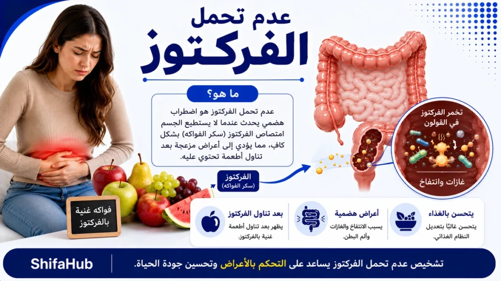 أعراض عدم تحمل الفركتوز وأسباب سوء امتصاص الفركتوز