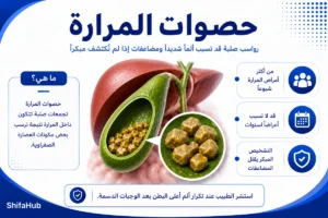 أعراض حصوات المرارة وألم المرارة وطرق العلاج والجراحة