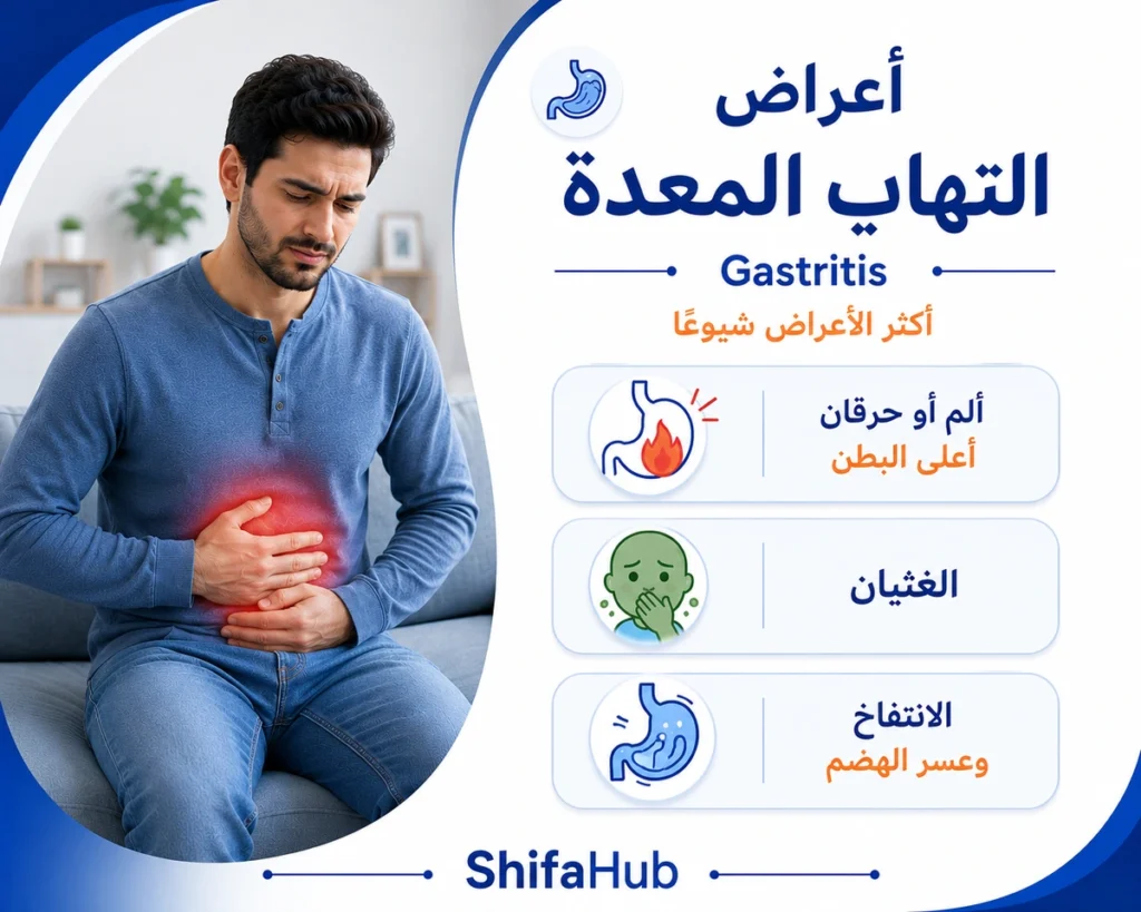 أعراض التهاب المعدة