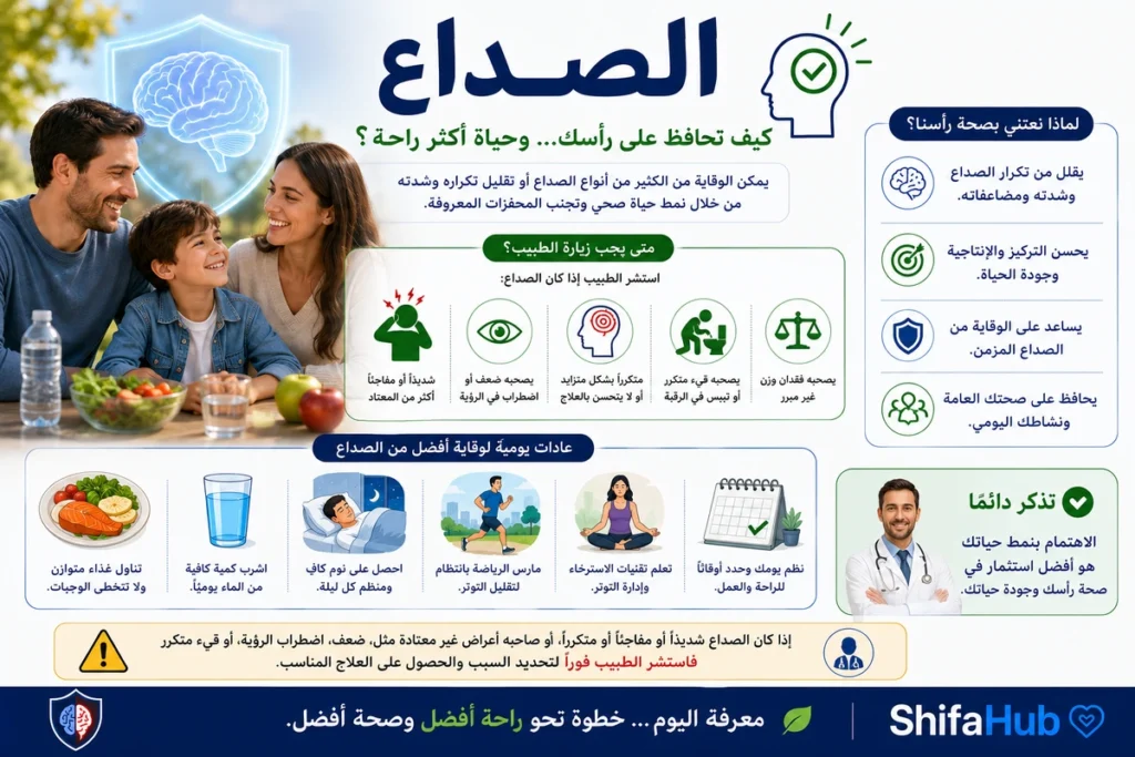 كيف تحافظ على رأسك من الصداع؟