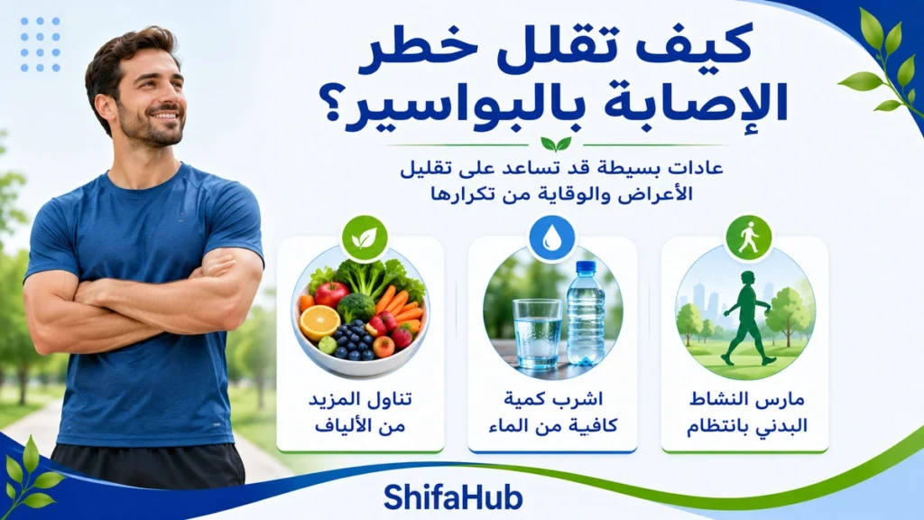كيف تقلل خطر الإصابة بالبواسير؟