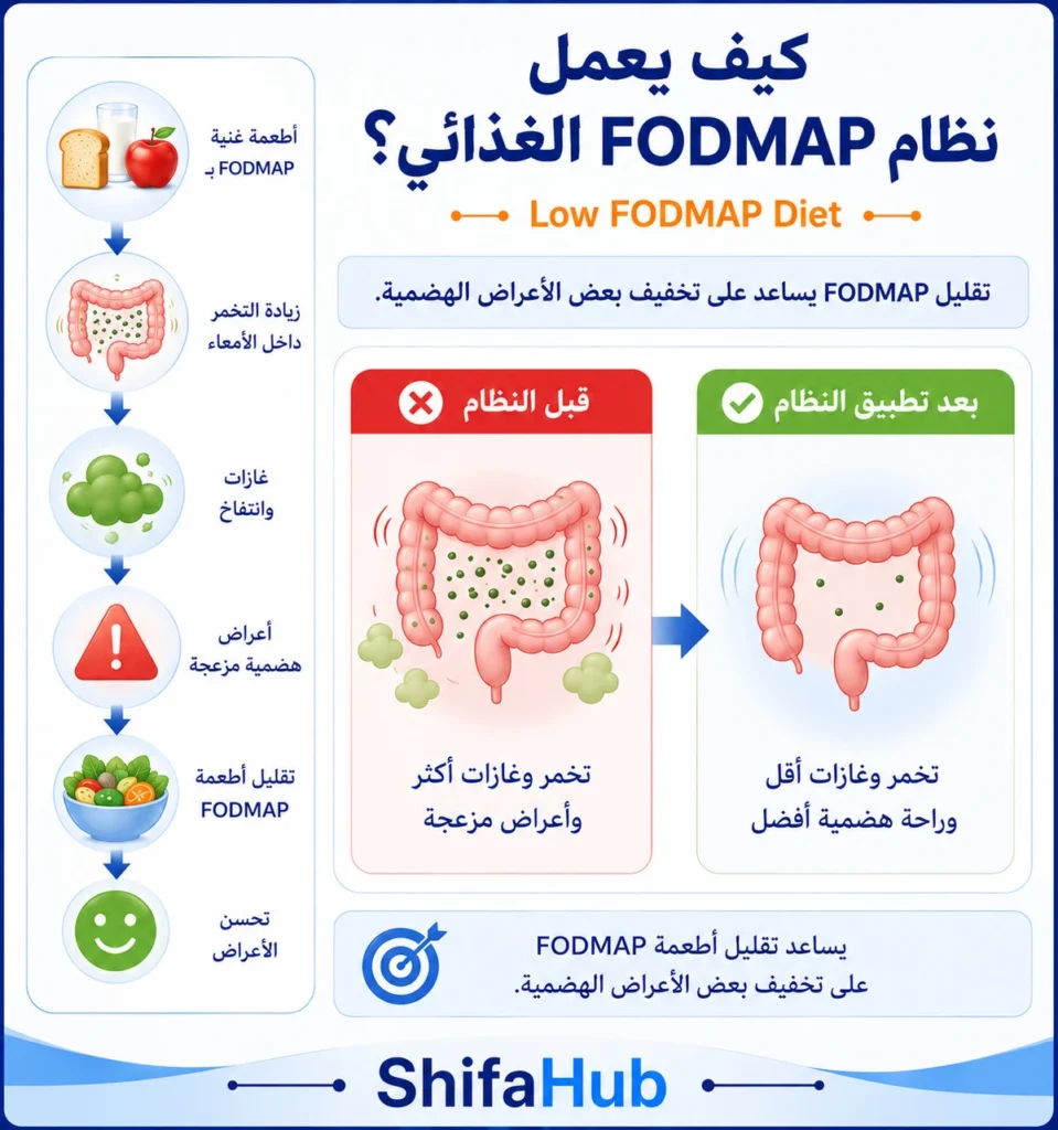 كيف يعمل نظام FODMAP الغذائي؟