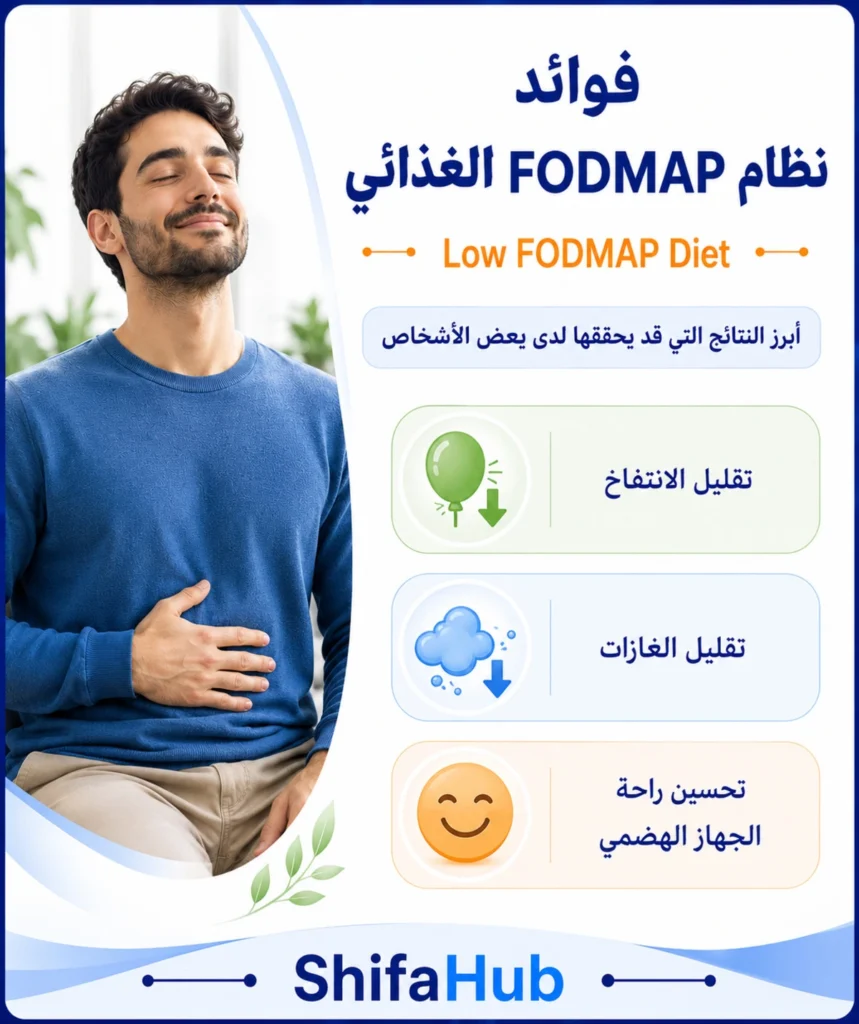 فوائد نظام FODMAP الغذائي