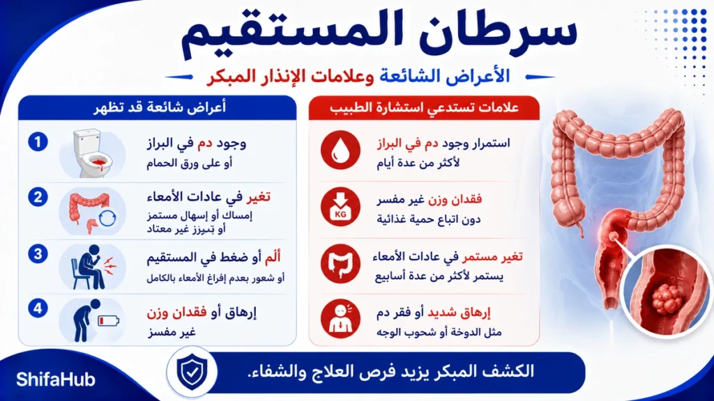 أعراض سرطان المستقيم