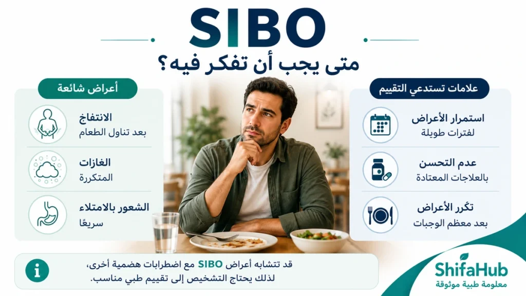 SIBO متى يجب ان تفكر فيه؟