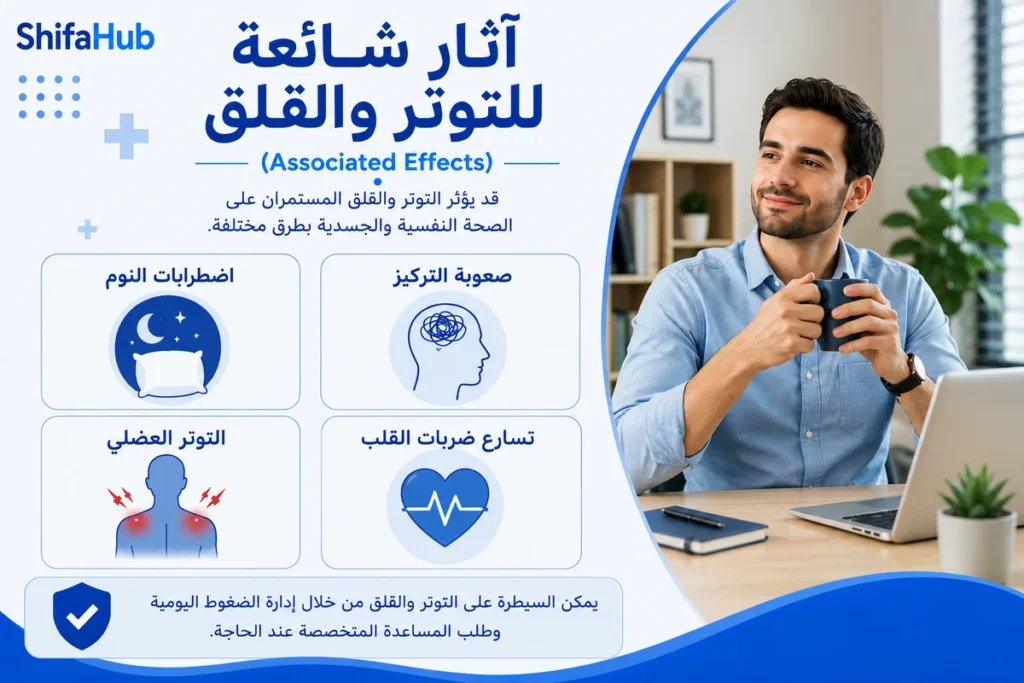 أثار شائعة للتوتر والقلق