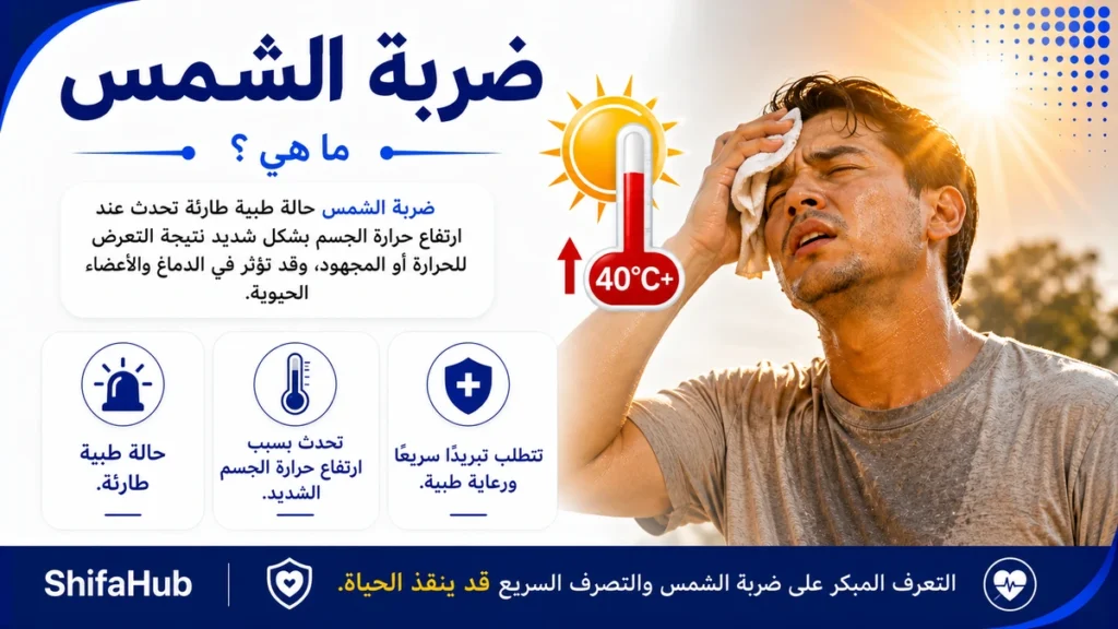 أعراض ضربة الشمس والإسعافات الأولية