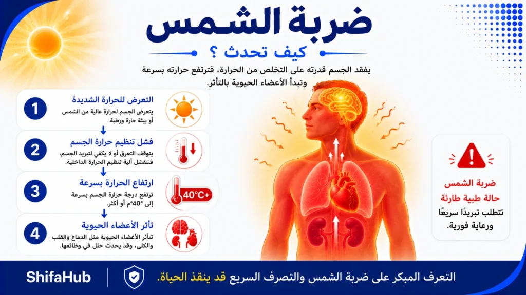 كيف تحدث ضربة الشمس؟