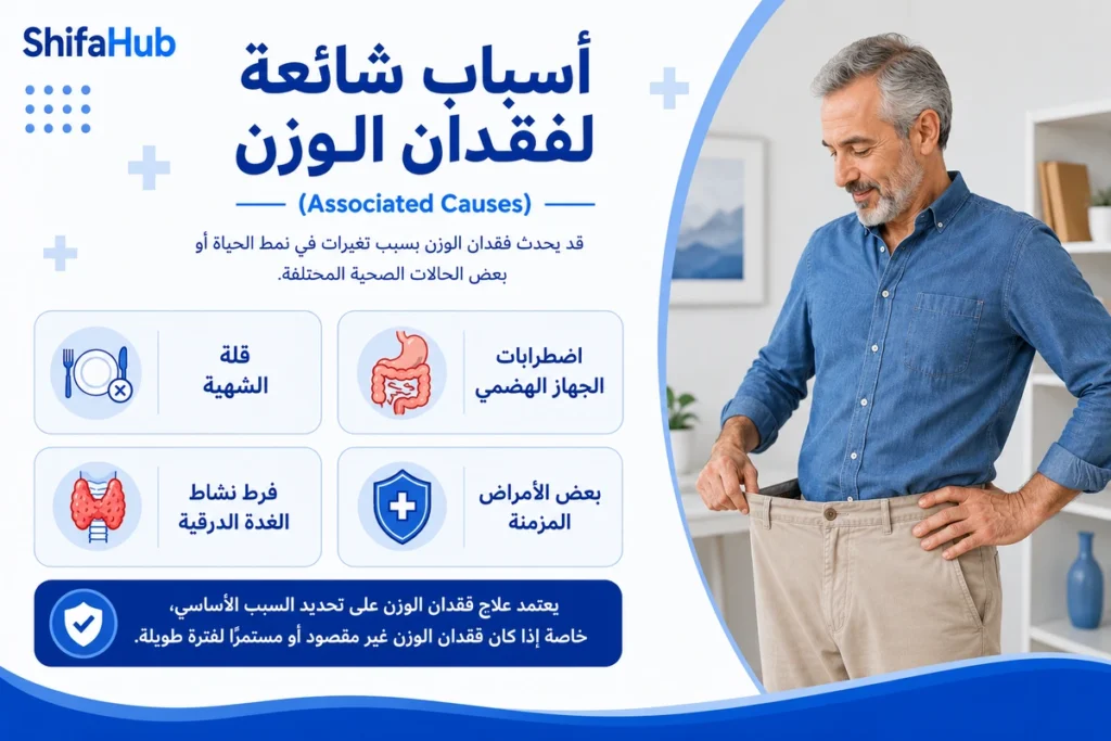 أسباب شائعة لفقدان الوزن