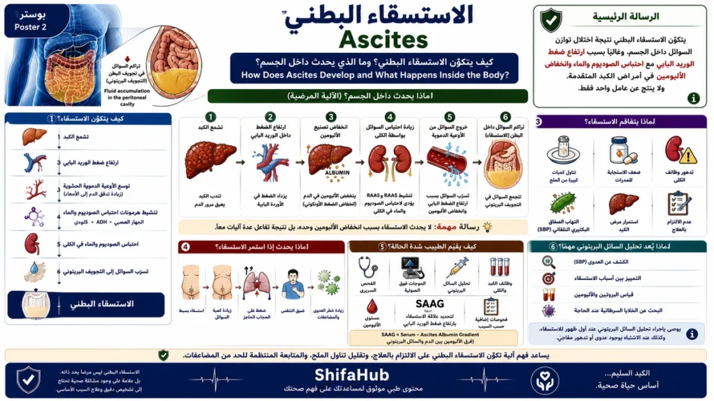 كيف يتكون الاستسقاء البطني؟ وما الذي يحدث داخل الجسم؟