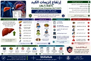 ارتفاع إنزيمات الكبد وأسبابها وتشخيصها وعلاجها
