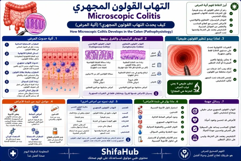 كيف يحدث التهاب القولون المجهري؟